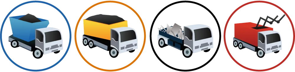 BinManager Product Logo Lineup, BinManager, TipManager, ScrapManager, CommercialWasteManager